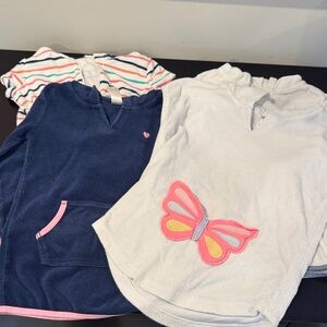 Four toddler bathing suit coverups. 4T